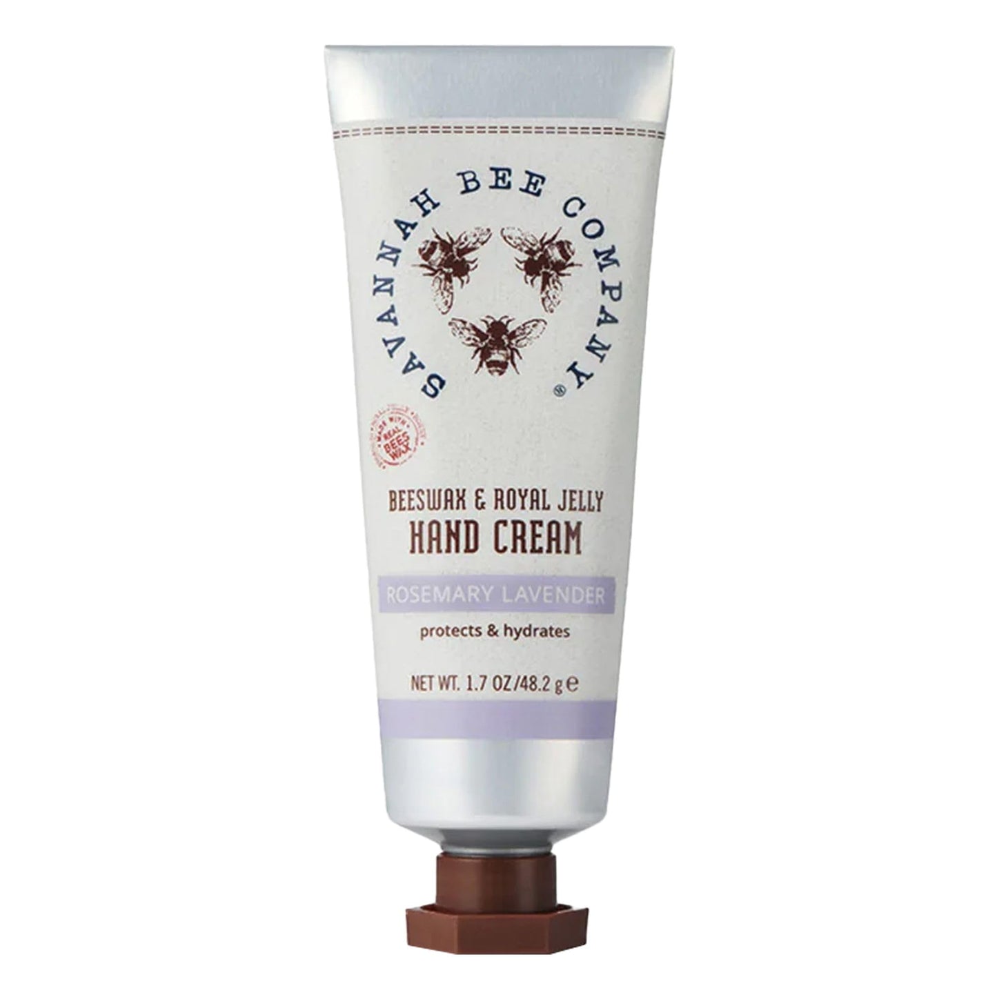 Savannah Bee Company Beeswax Hand Cream - Hand Moisturizer Repair Cream for Dry Cracked Hands - 1.7 oz Travel Size