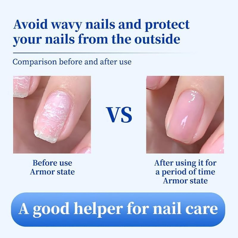 beambalm nail hardener - Hyaluronic Acid Gentle & Effective Natural Nail Repair Solution, Repairs Cracked Cuticles, Anti-fracture natural luster, Nail hardener Calcium, Fast Absorbing