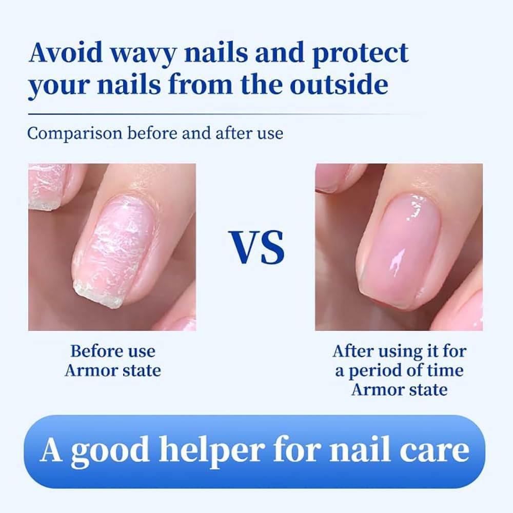 beambalm nail hardener - Hyaluronic Acid Gentle & Effective Natural Nail Repair Solution, Repairs Cracked Cuticles, Anti-fracture natural luster, Nail hardener Calcium, Fast Absorbing
