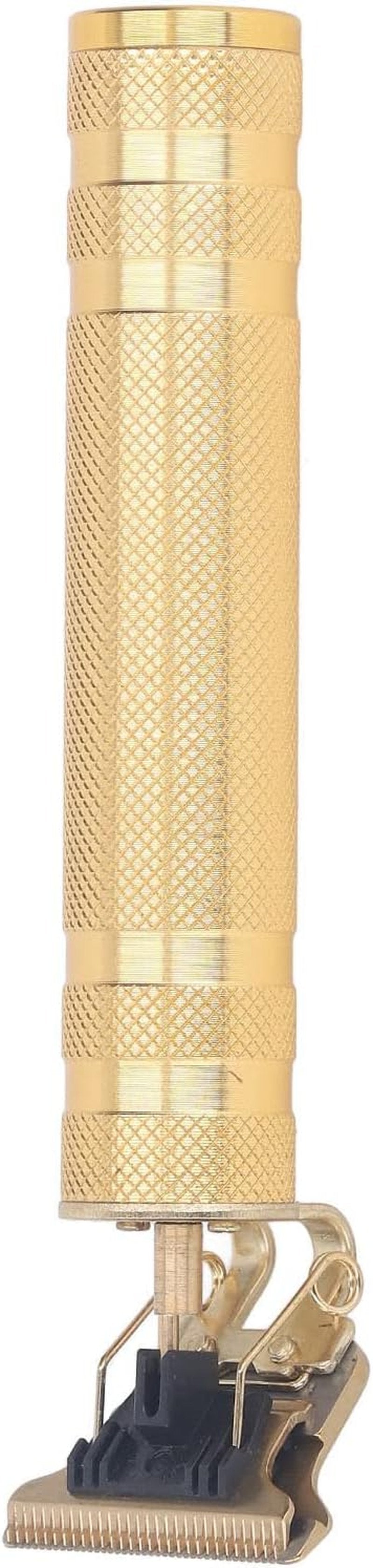 T Blade Hair Trimmer - USB Rechargeable Professional Grooming Clipper | Washable Metallic Gold Design