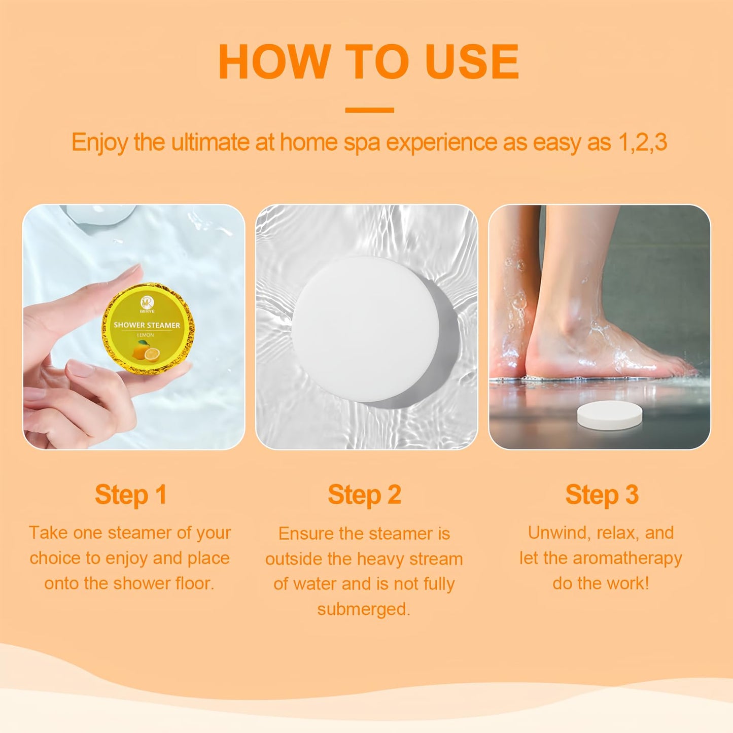 Shower Steamers Aromatherapy, 30-Pack Shower Steamer for Women Men, Shower Bombs with Essential Oils Stress Relief Self Care, Birthday Gifts for Mom, Dad, Wife