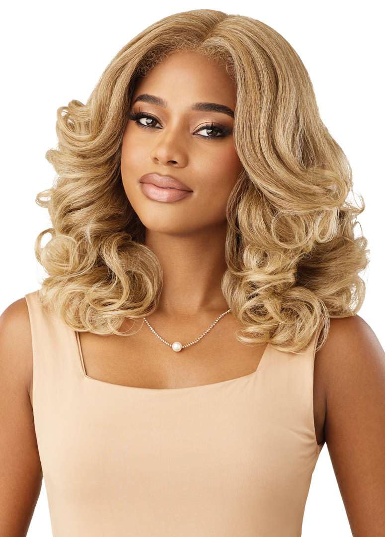 Outre Melted Hairline Kinky Soft Edges Wig - Kinky Soft 2 in Brown Copper Swirl
