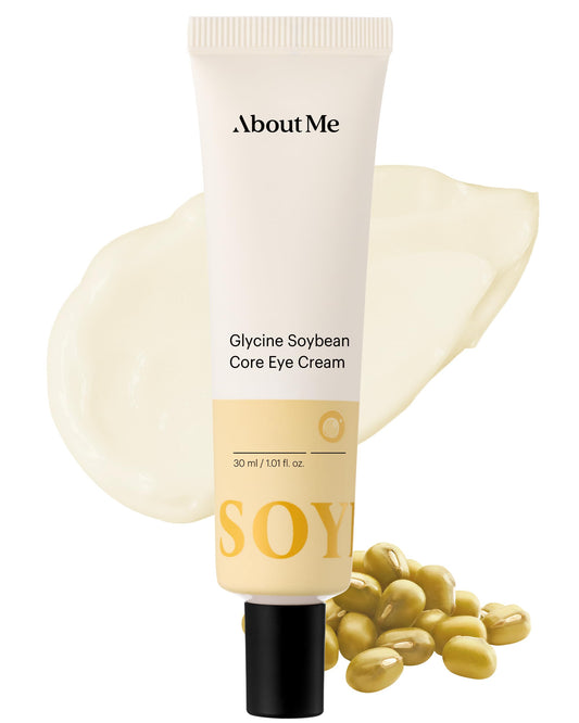 About Me Korean Multi-Zone Eye Cream – For Crow's Feet, Nasolabial Folds, Forehead + Neck, 13 Peptides + Hydrolyzed Soy Protein + Squalane + Avocado + Niacinamide, Vegan, 0.51 fl oz / 15ml
