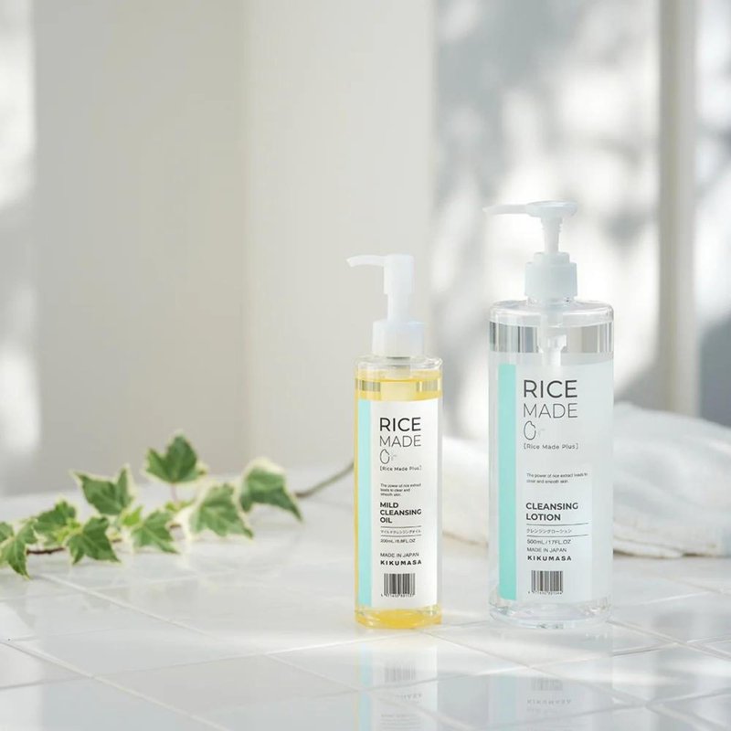 Kikumasamune 4-in-1 Rice Makeup Remover Face Wash + Facial Toner + Face Exfoliant for Women & Men, Oil Free Makeup Remover with Sake Rice Extract, Ceramides & Fruit Extracts in Japan 16.9 fl oz
