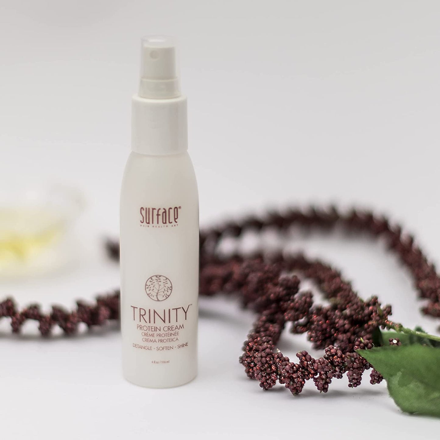 Surface Hair Brunette and Redhead Solution: Trinity Color Care Shampoo and Trinity Color Bond Masque PLUS Trinity Protein Cream AND Bassu Oil