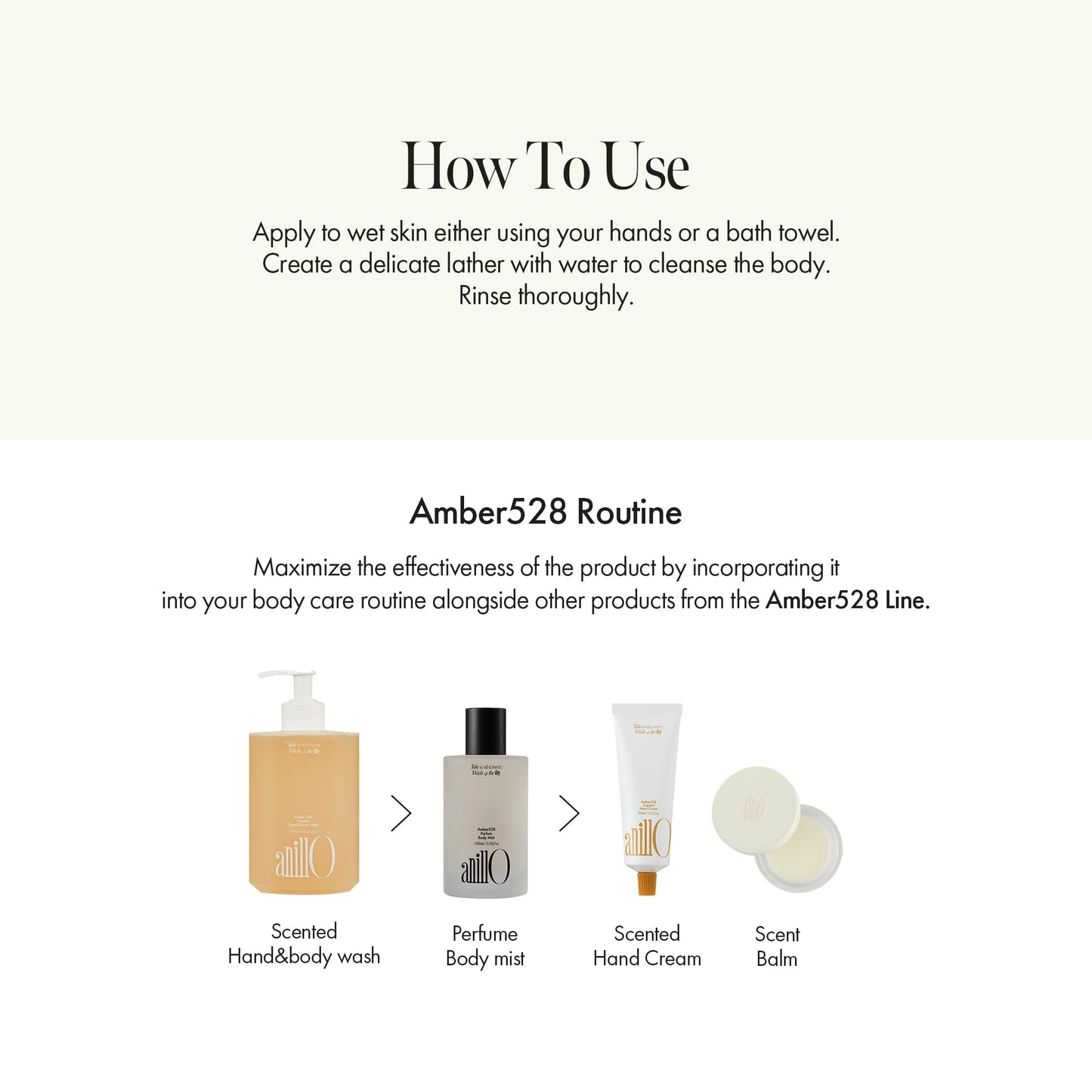 ANILLO Amber528 Body Wash – Vegan, Sulfate-Free Cleanser with Yuzu & Amber, Hydrating & Soothing, pH-Balanced, Gentle for All Skin Types, Subtle Scent, 15.22 fl. oz