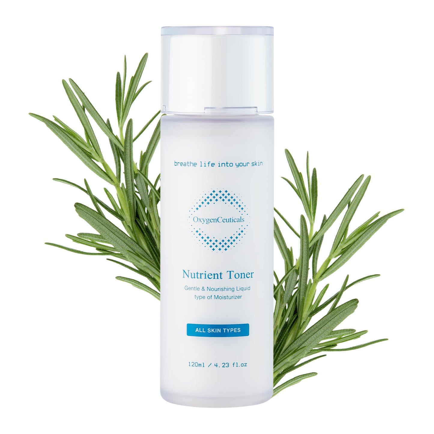 OxygenCeuticals Nutrient Toner – Essence-Type Hydrating Toner for Dry Skin, Deep Moisture & Nourishing Care with Sodium Hyaluronate, Portulaca & Allantoin Extracts. 4.05 fl.oz (120ml)