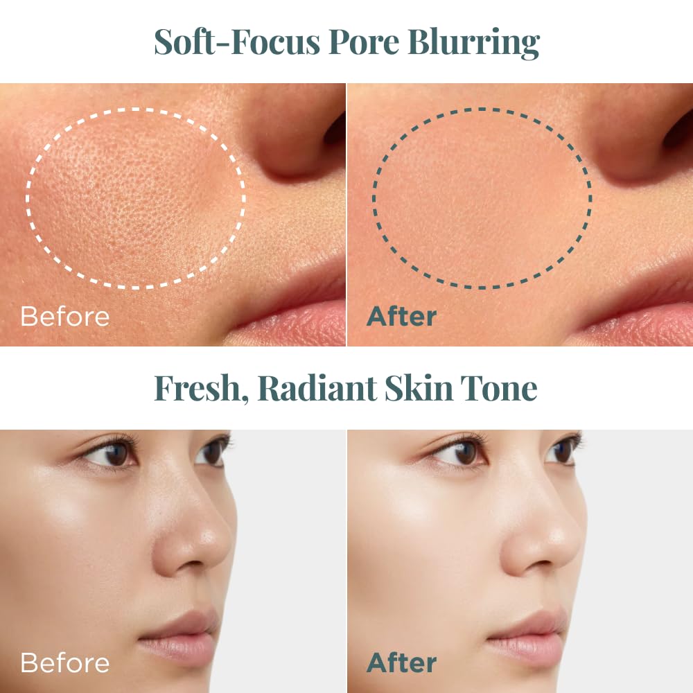 SaintFran Paris X Seoul SKIN FINISH POWDER 0.21 oz. Weightless Breathable Powder, Seamless Pore Blurring finish and texture correction, Superior pore minimizing for All Day Oil Control, K-Beauty