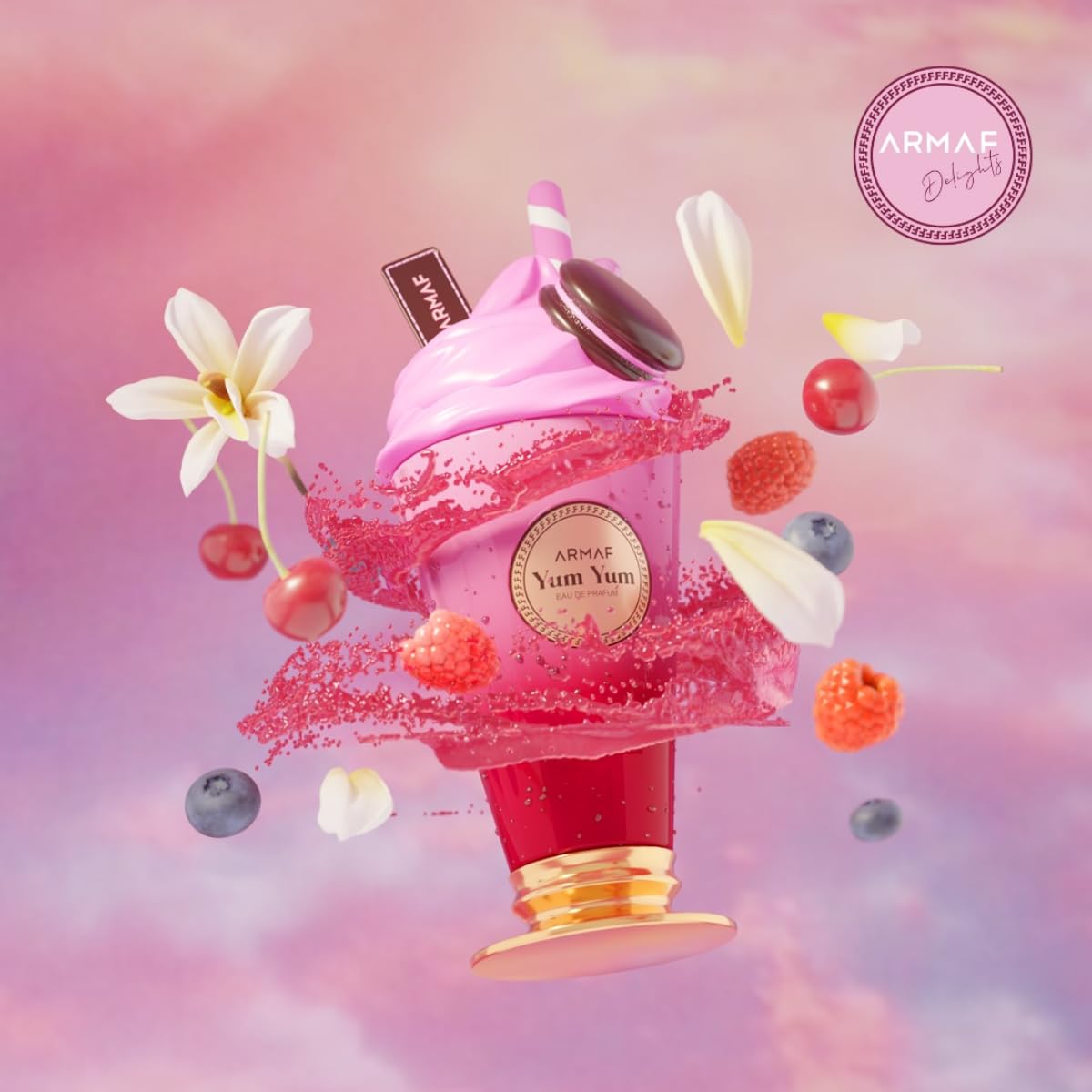 Armaf Delights Yum Yum Eau de Parfum for Women - 3.4 oz | Floral & Fruity Fragrance