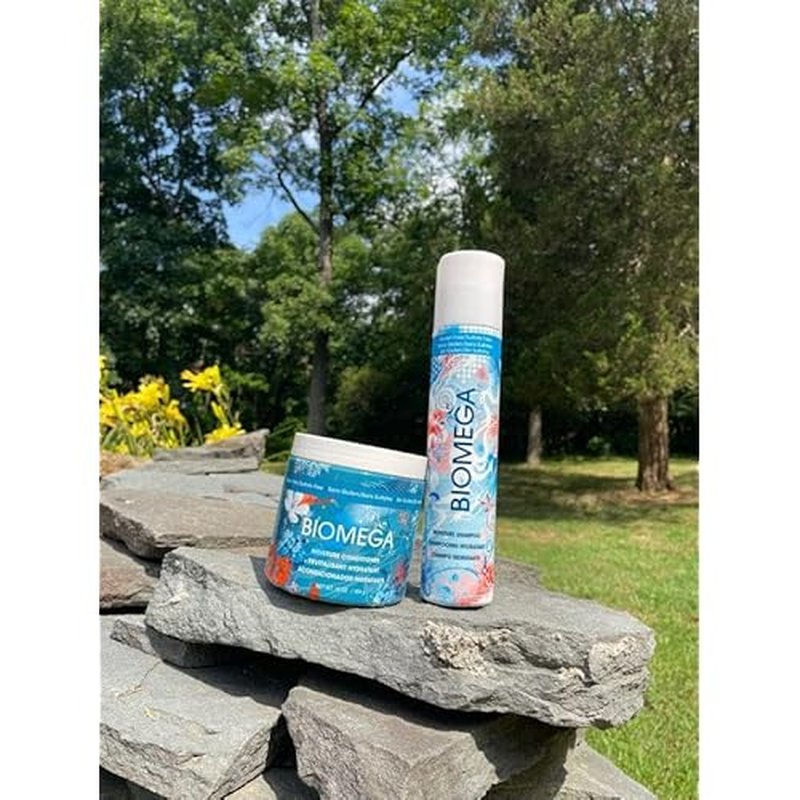 BIOMEGA Moisture Conditioner, Conditioner Infused with Hydrating Moisturizers and Keratin Amino Acids, Repairs Damaged and Dry Hair, Improves Hair Elasticity