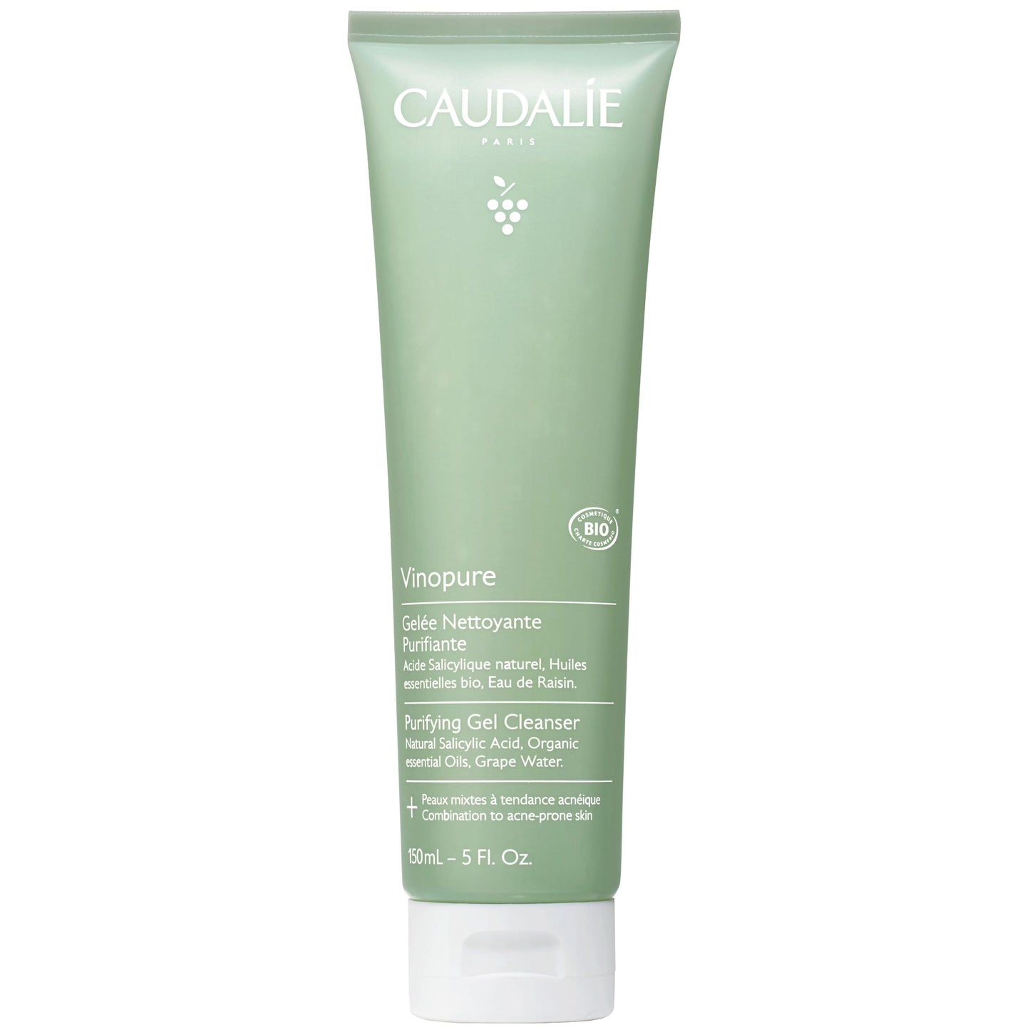 Caudalie Vinopure Pore Purifying Salicylic Acid Gel Cleanser - 150 mL