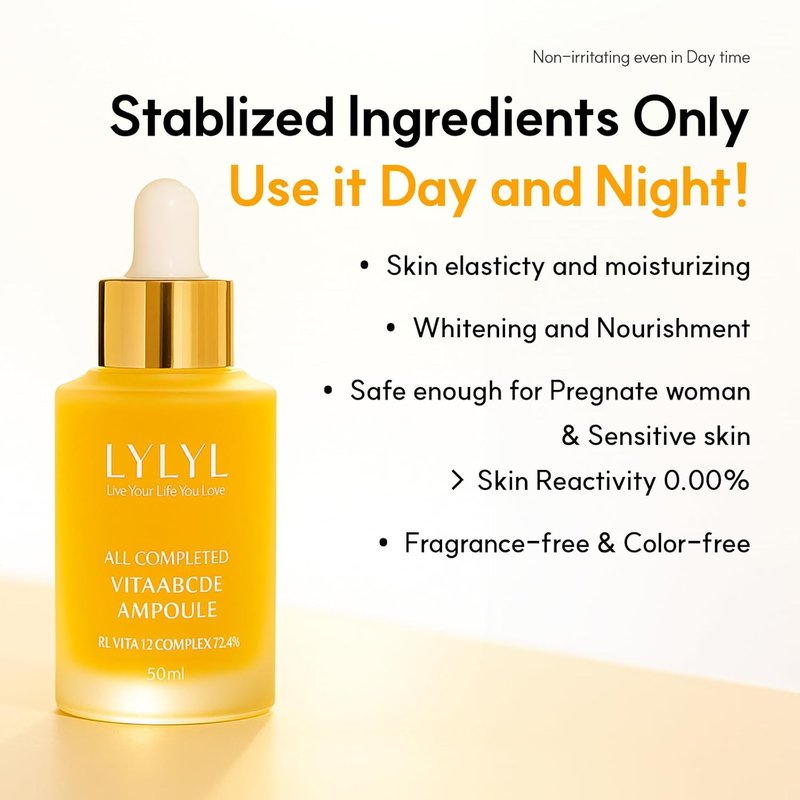 Vita ABCDE Ampoule - 11 Multivitamins & 7 Protein Peptides | Nourishing Korean Skincare, 1.69 fl. oz (50ml)
