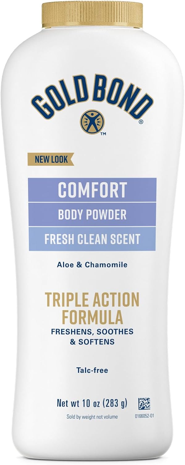 Gold Bond Ultimate Body Powder - Talc-Free Aloe & Chamomile Formula | 10 oz (Pack of 3)