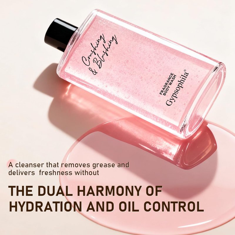 Gypsophila Fragrance Body Wash for Women, Deep Moisturizing, Long Lasting Fragrance, Rich Foam, Paraben Free, Phthalate Free, 13.32 Ounce