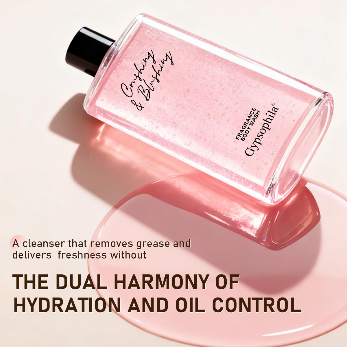 Gypsophila Fragrance Body Wash for Women, Deep Moisturizing, Long Lasting Fragrance, Rich Foam, Paraben Free, Phthalate Free, 13.32 Ounce