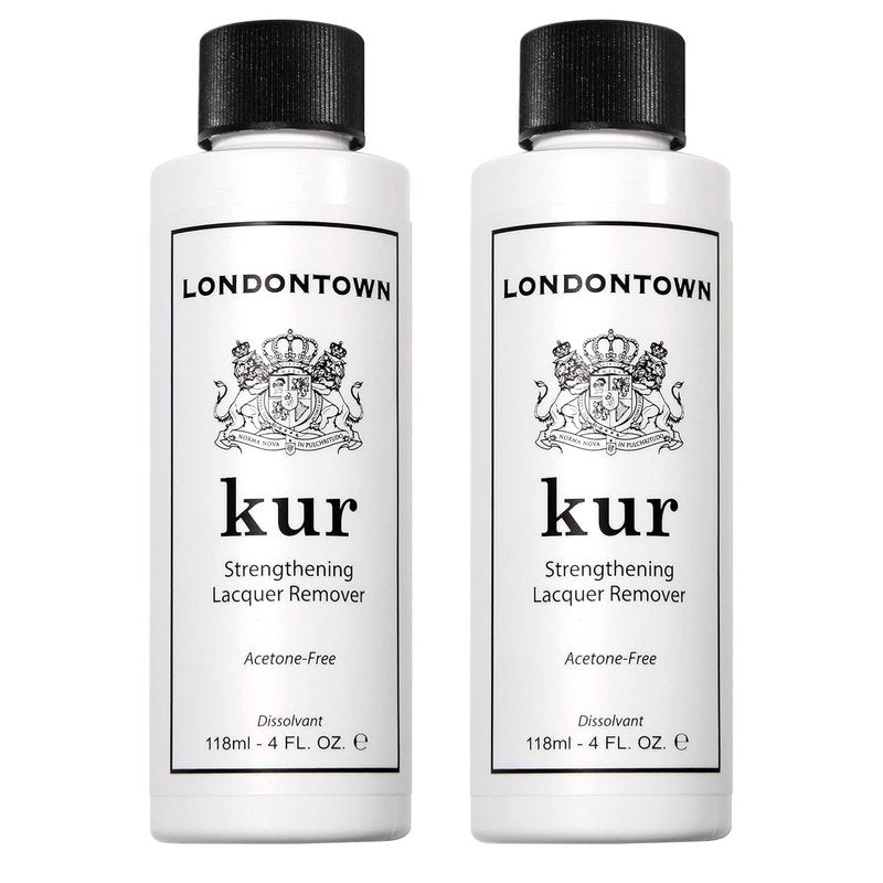 Nail Polish Remover Set - Acetone-Free, Gentle Non-Drying Pads | 8 Fl Oz, Conditions Nails & Cuticles