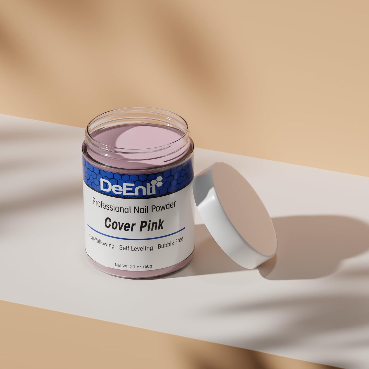 DeEnti Acrylic Nail Powder - 2oz Cover Pink|Professional Grade, Bubble-Free Acrylic Powder for Nails | Long-Lasting, Chip-Resistant Nail Acrylic Powder for Carving, Extensions & Fake Nails