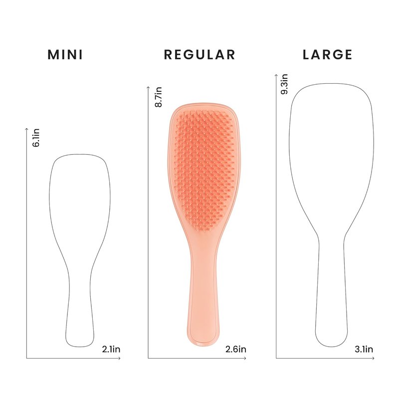 Tangle Teezer Ultimate Detangler Brush - Wet & Dry Hair, Reduces Breakage & Eliminates Knots | Apricot Color