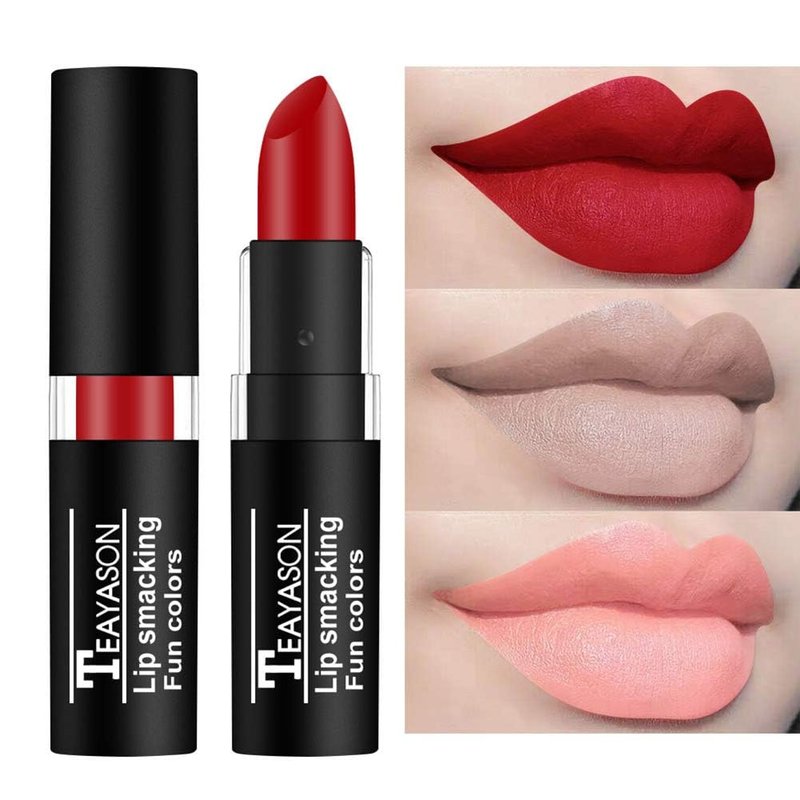 BIOKUSY 12 Colors Vivid Vampire Matte Lipstick Set - Long Lasting, Waterproof Makeup for Halloween Party, Cosplay, and Camouflage Face Paint