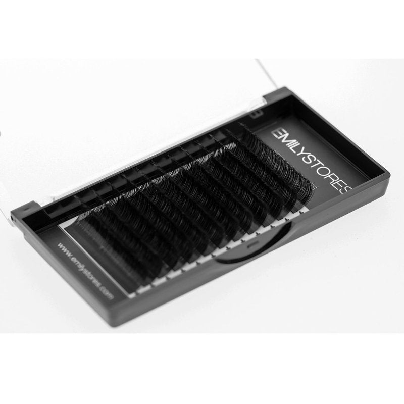 EMILYSTORES Eyelash Extensions 0.10mm Thickness C Curl Length 11mm Individual Volume Natural-Looking eyelashes Single Size For Lash Extension (0.10,C,11mm)