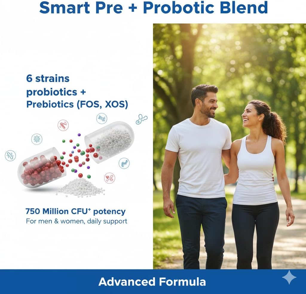 Fresh Breath Oral Probiotics - Dental Supplement for Gum Health & Oral Microbiome Balance | 120 Capsules with Lactobacillus