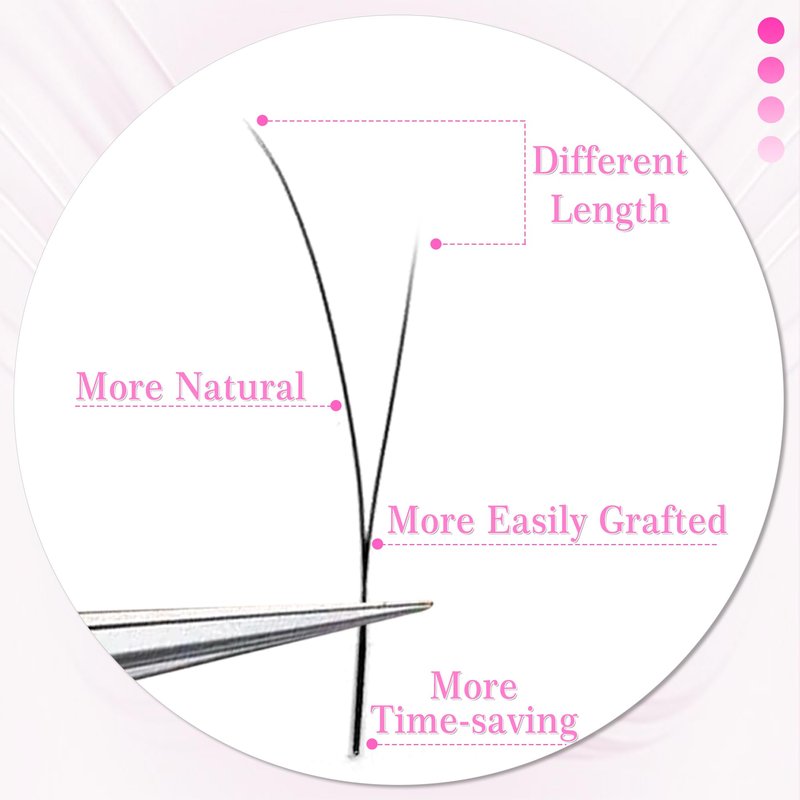 CoMango Fox EyeLashes Extension 2D Fans Flying YY Lashes Y Shaped Wispy Lashes Foy YY Lashes Mink Premade Lash Fans C/D Curly Natural Fluffy Handmade Individual Eyelash Fans(Black,2D-D-mix8-13mm)
