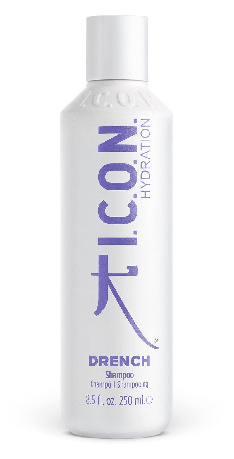 I.C.O.N. Drench Highly Moisturizing Shampoo with Anti-Aging Ingredients that Protect and Nourish Hair, Shampoo for Dry Hair, 8.5 Ounces