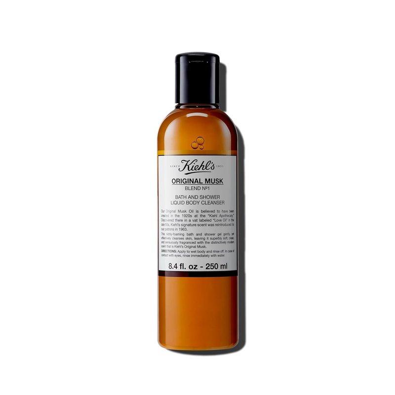 Kiehl's Original Musk Body Cleanser - Foaming Body Wash with Aloe Vera & Glycerin | Unisex Scent - 8.4 fl oz