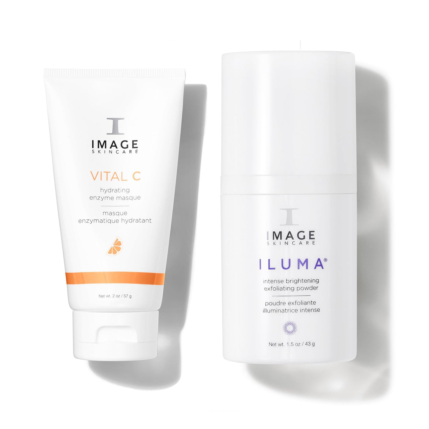 IMAGE Skincare POREfection Power Duo, Iluma Intense Brightening Exfoliating Powder + VITAL C Hydrating Enzyme Masque