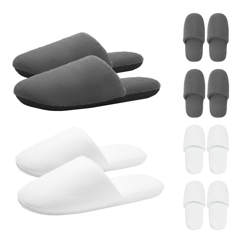 LumiLoom Disposable Washable House Slippers for Guests, Thickened Cotton Non-Slip Spa Footwear, Reusable Hotel Guest Slippers for Women and Men, Travel and Bridesmaid