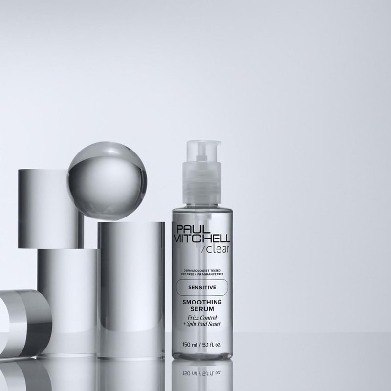 Paul Mitchell Clear Smoothing Serum - Fragrance-Free Blowout Primer for Sensitive Scalp & Skin