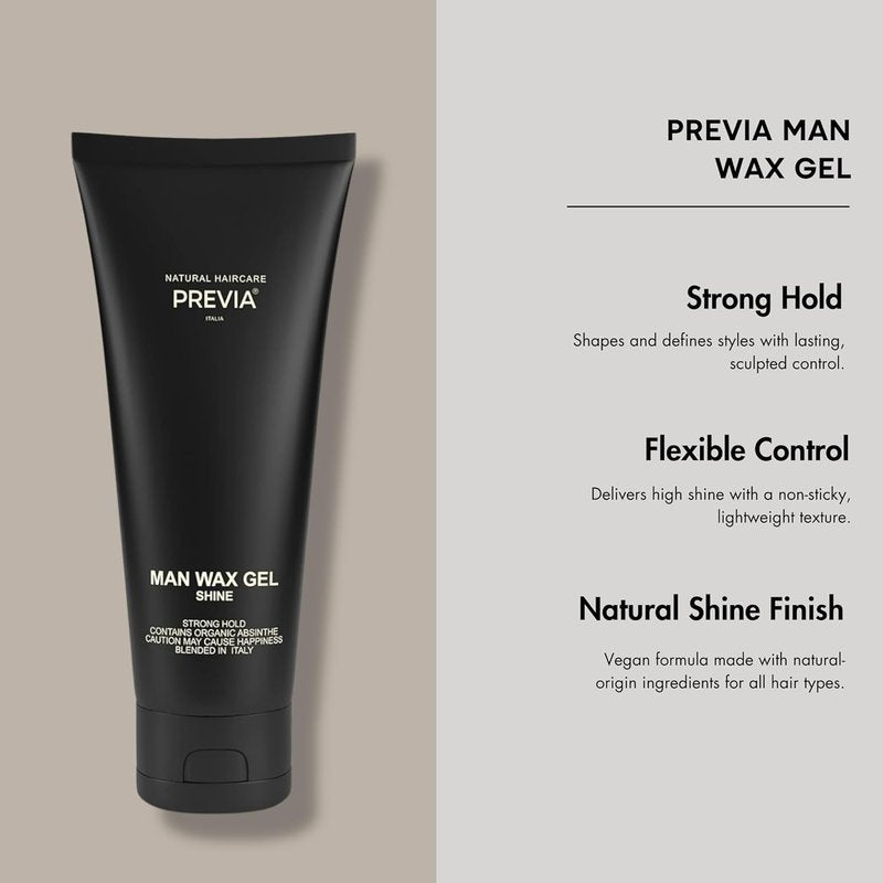 Shine Wax Hair Gel for Men & Women - Natural Molding Styling Gel for Strong Hold & Gloss | 200ml
