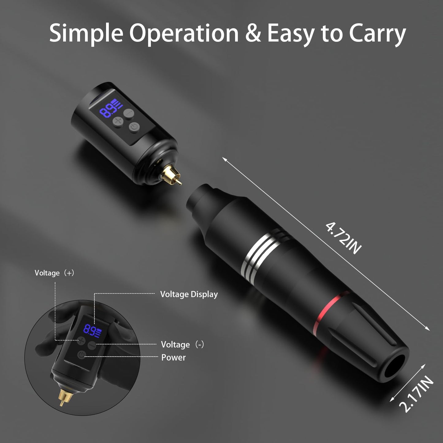 Wireless Tattoo Gun Kit Complete for Beginners Rotary Pen Machine
