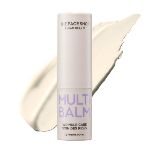 The Face Shop Wrinkle Care Multi Balm, Fine Lines & Wrinkle Treatment Stick, Anti-Wrinkle Moisturizer for Face, Forehead, Under Eyes & Neck, Korean Skin Care with Castor oil, Moringa oil and Argan oil
