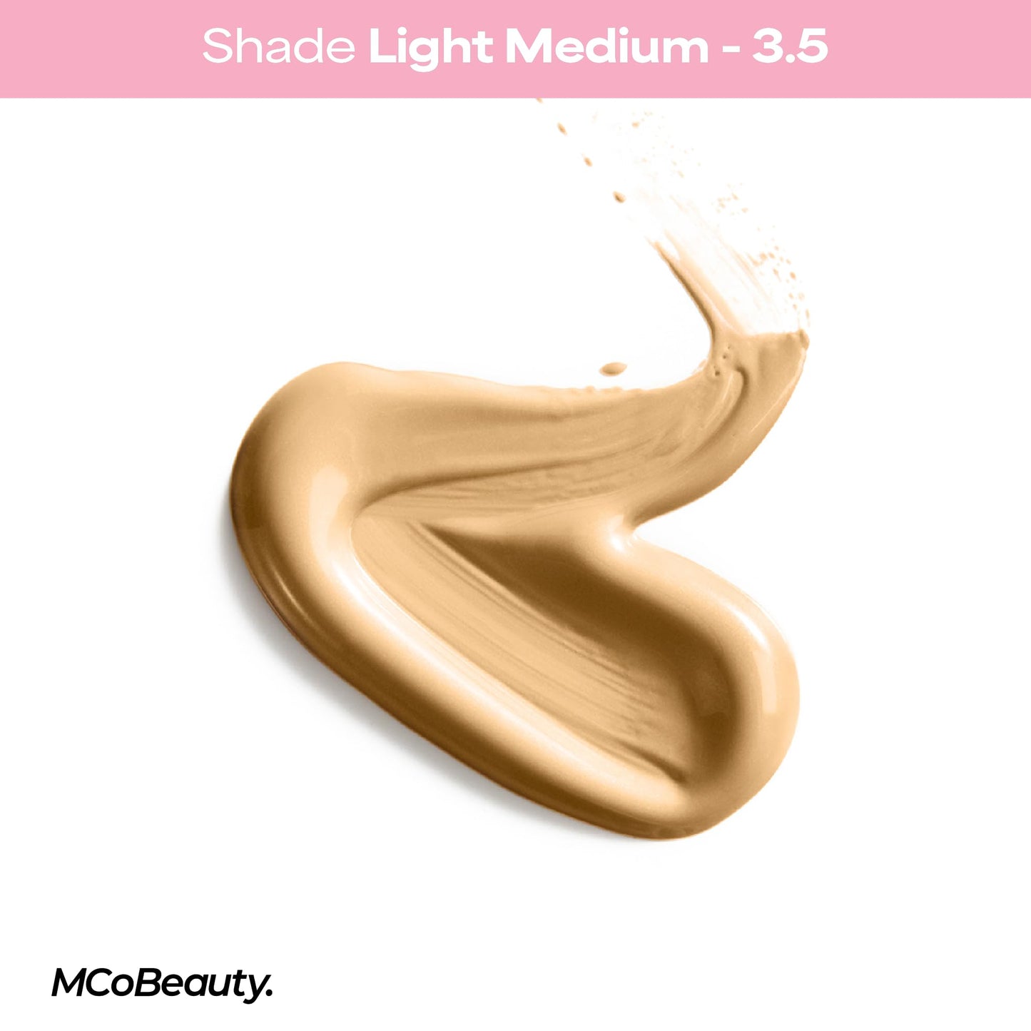 MCoBeauty Flawless Glow Luminous Skin Filter - 3.5 Light Medium - 4-in-1 Primer, Highlighter & Foundation Booster - Dewy Illuminating Tint Face Makeup with Squalane Vitamin E - Vegan & Cruelty Free