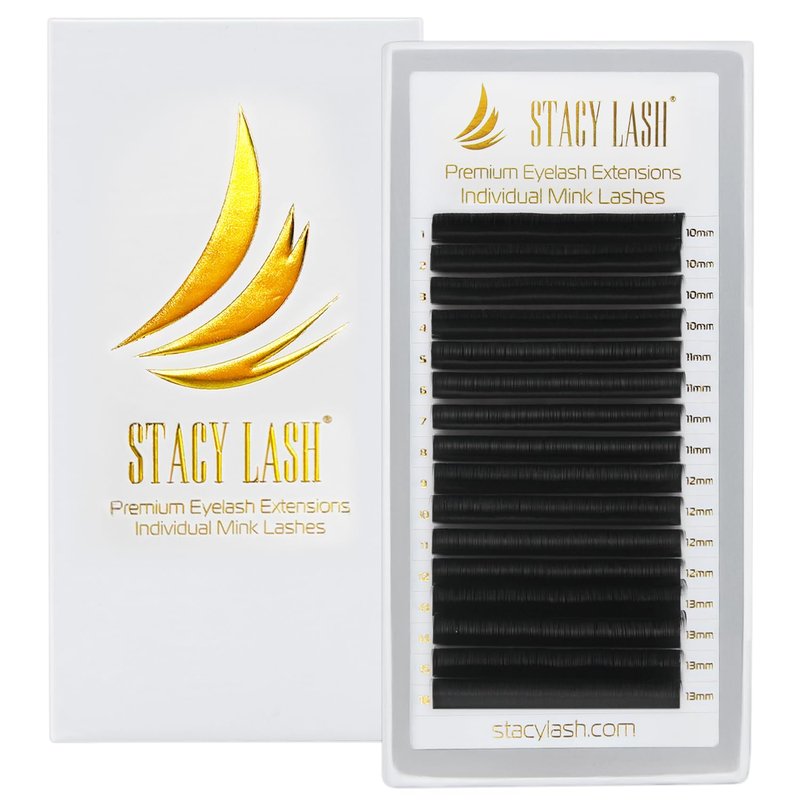 Mink Eyelash Extensions - Semi-Permanent Individual Lashes | Classic & Volume | J-0.05-MIX 8-15