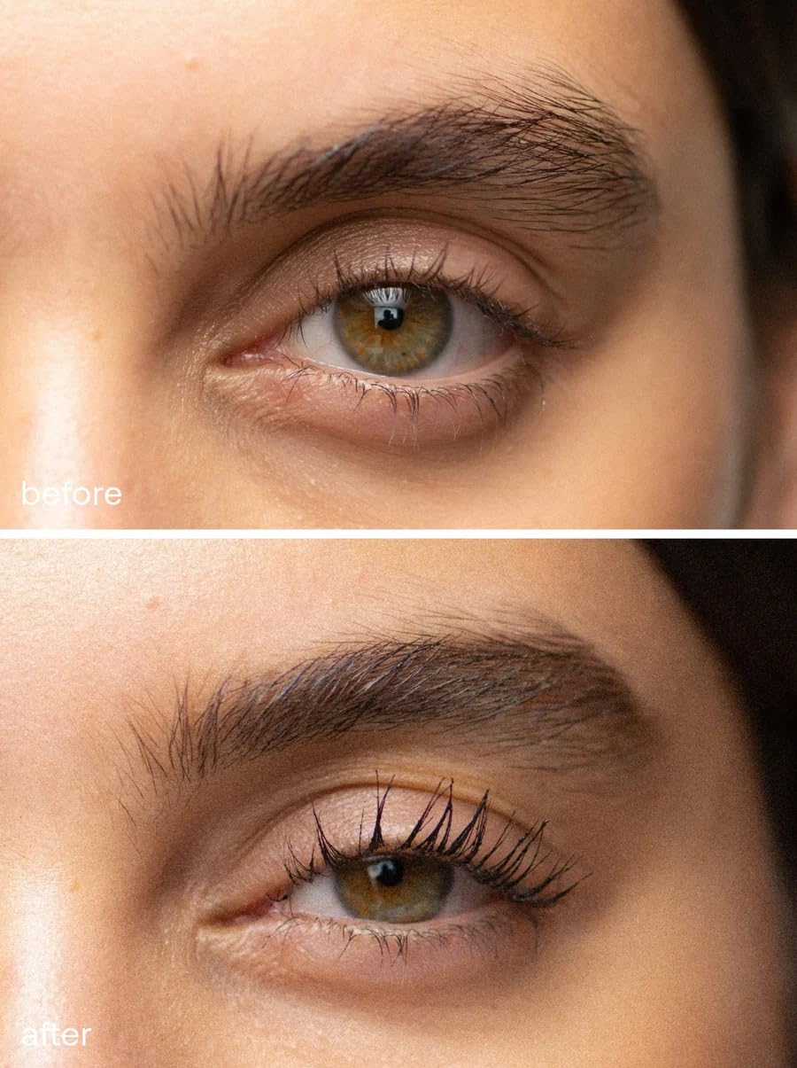 UKLASH Lengthening Mascara - Extra-Black Pigmented, Water-Resistant, Vegan-Friendly, Paraben-Free with a Double-Sided Silicone Wand - Smudge-Proof Curling & Defining Formula
