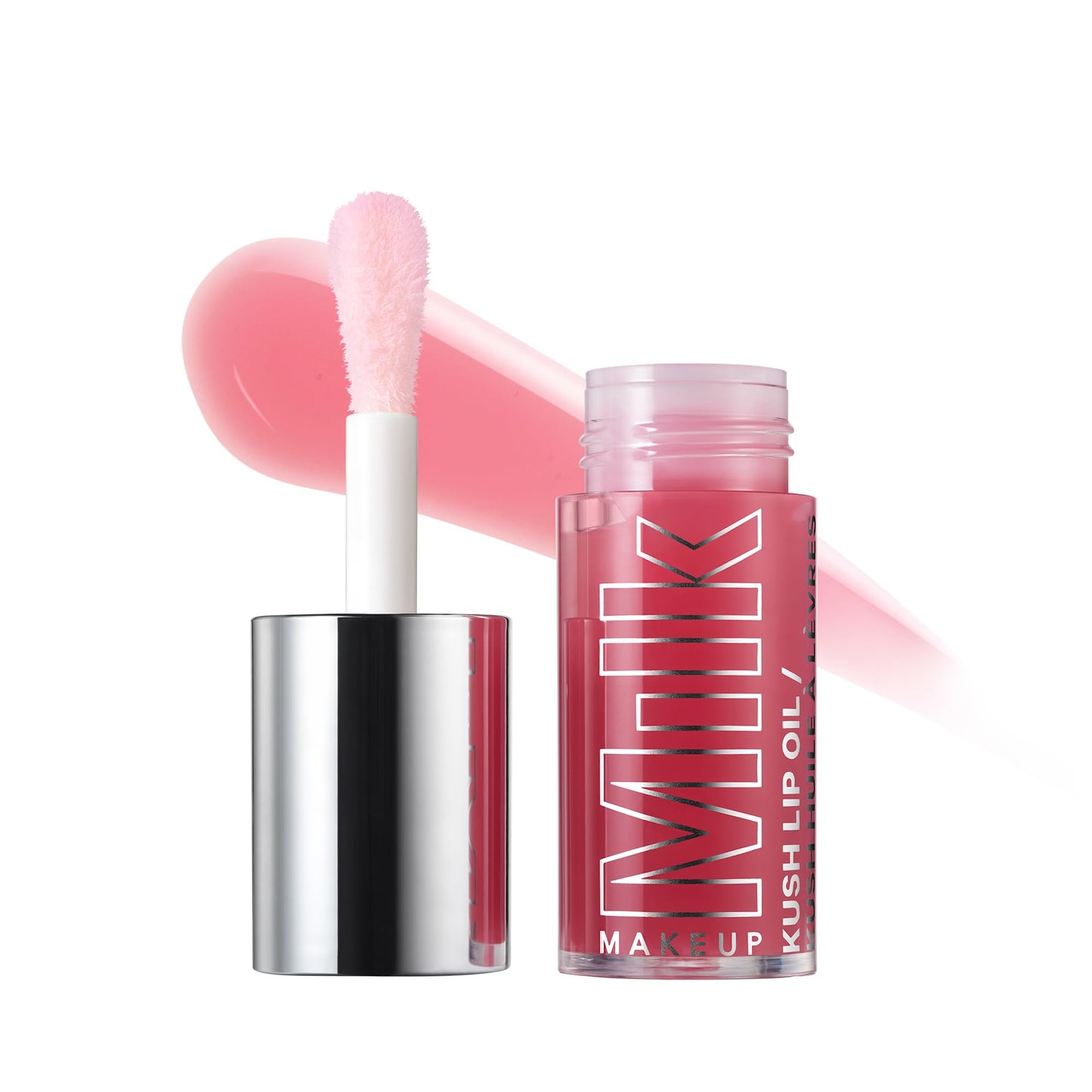 Milk Makeup KUSH Sheer Hydrating Lip Oil – Sheer-Tinted, Long-Lasting, Non-Sticky Gloss for High Shine + Smoother-Looking Lips – Vegan – Dream Machine (Mauve, Guava Flavor), 0.18oz