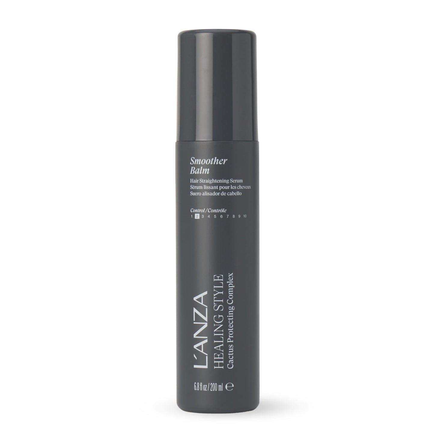 L'ANZA Healing Style Smoother Balm Smoothing Hair Treatment, Frizz Control, Softens, Adds Shine, UV & Heat Protection, Color Safe Anti-Humidity Strengthening Care Shine Boost, Sulfate Free (6.8 Fl Oz)