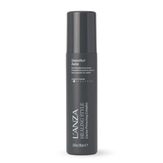 L'ANZA Healing Style Smoother Balm Smoothing Hair Treatment, Frizz Control, Softens, Adds Shine, UV & Heat Protection, Color Safe Anti-Humidity Strengthening Care Shine Boost, Sulfate Free (6.8 Fl Oz)