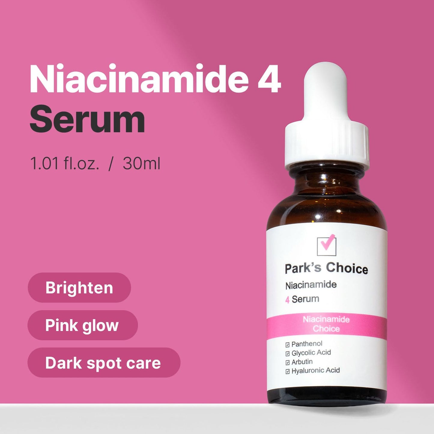 Niacinamide 4% Serum for Oily Skin | Pore Minimizing Serum & Oil Control Serum | Vitamin B12 Facial Serum for Dark Spots & Even Skin Tone | Korean Skincare | Park’s Choice