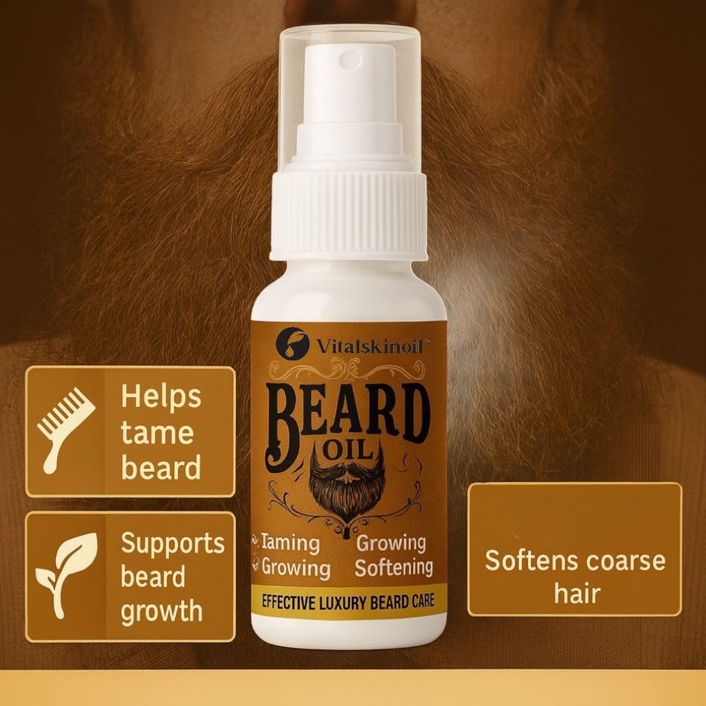 Beard Oil for Men - with Argan Jojoba & Vitamin E - Cologne Scent - 100 ml - taming conditioning & growth