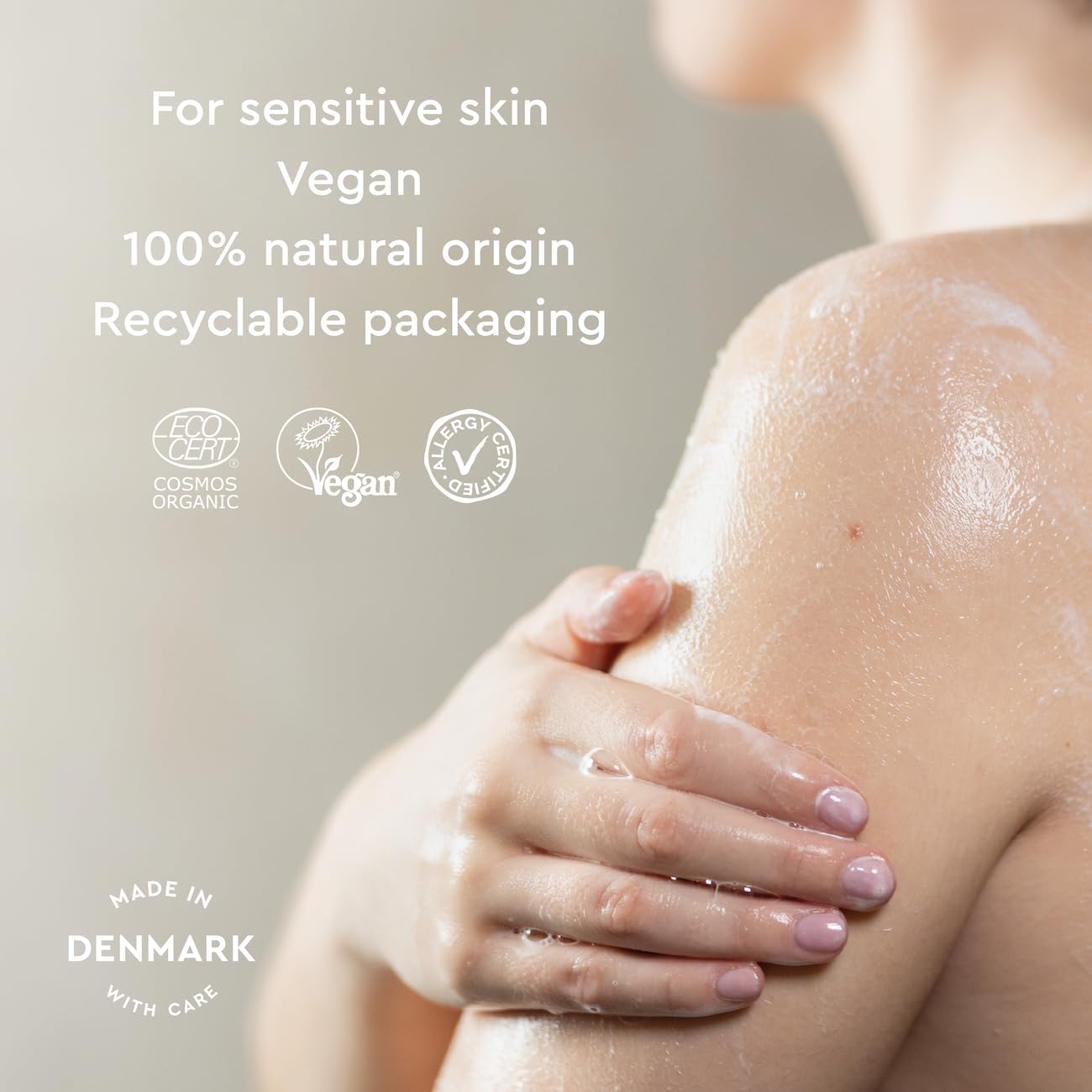 Urtekram No Perfume Shower Gel - Moisturizing Skin Cleaning Agent for All Ages & Skin Types
