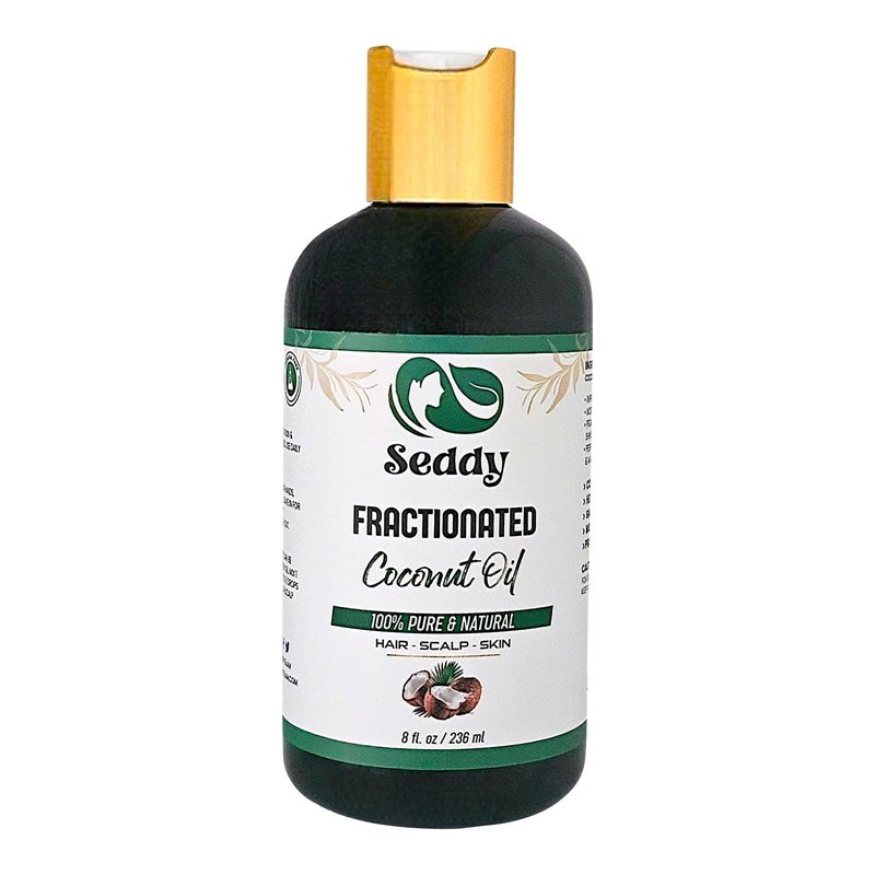 MCT Fractionated Coconut Oil - 100% Natural Unscented Carrier Oil for Skin & Hair | 8 Fl. Oz