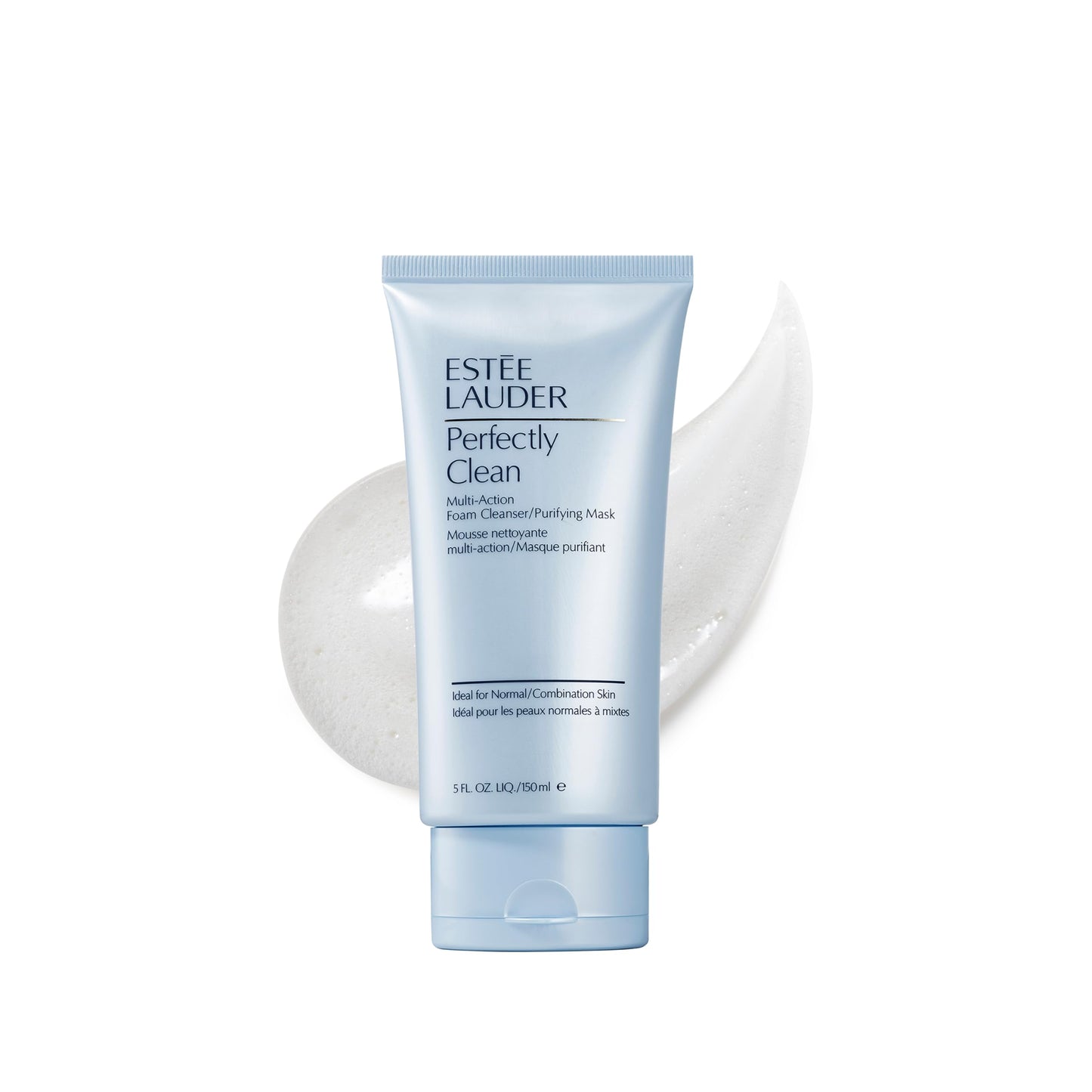 Estée Lauder Perfectly Clean Multi-Action Foaming Face Wash Cleanser/Purifying Face Mask | Daily Facial Cleanser, 5.0 Fl Oz