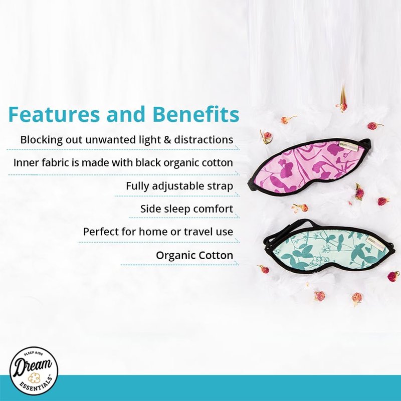 Natura Organic Cotton Sleep Mask - Soft Whispering Grass | Made in USA