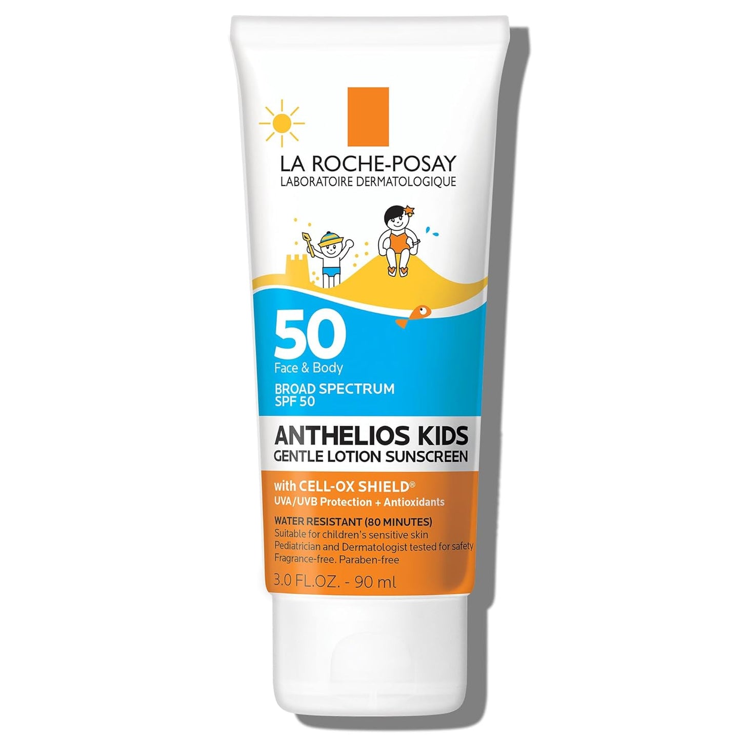 La Roche-Posay Anthelios Kids Sunscreen SPF 50 - Gentle, Broad Spectrum, Pediatrician Tested | Non-Comedogenic, Oil-Free