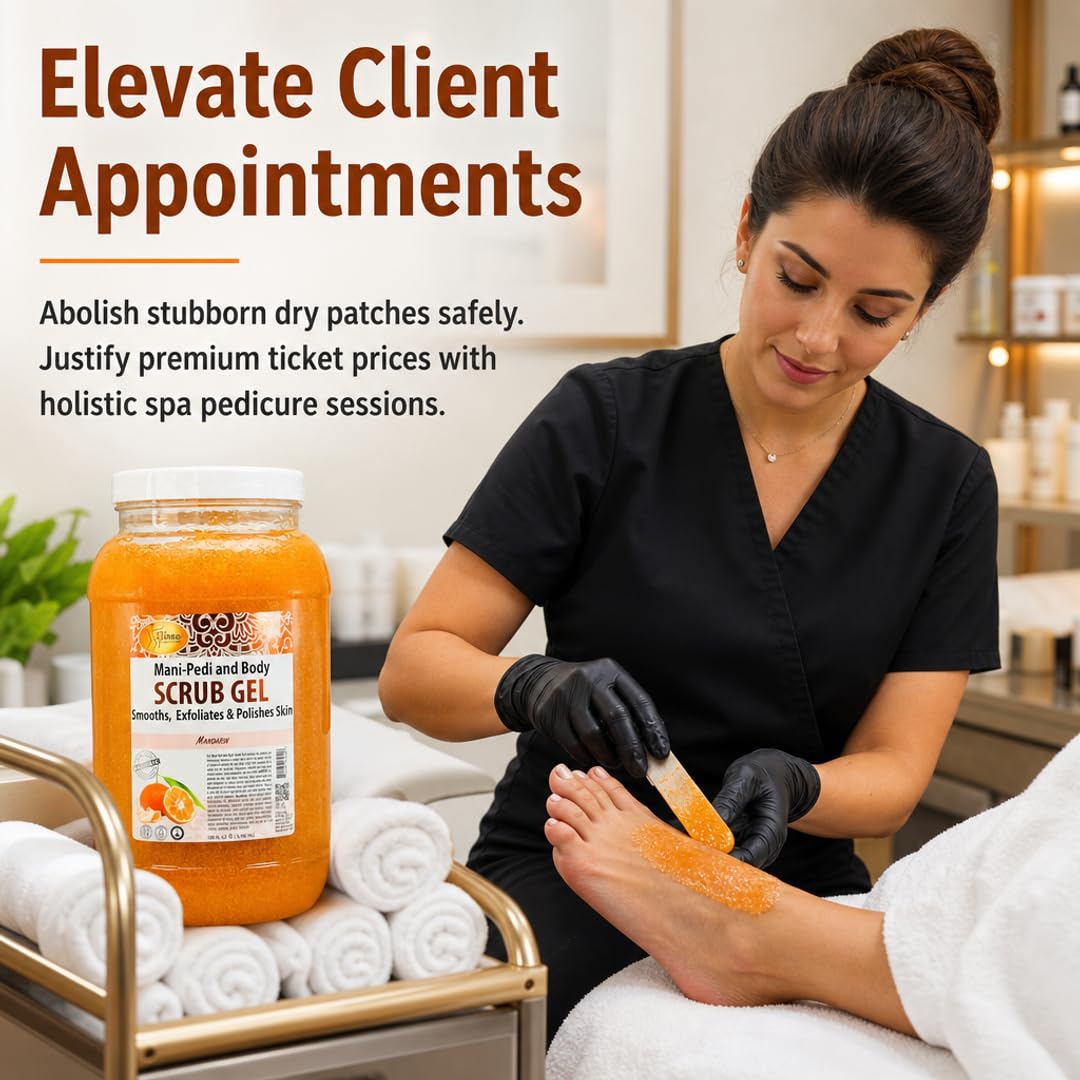 SPA REDI Professional Foot Treatment | Holistic Exfoliating Pedicure Solution for True Skin Rebirth | Visibly Smooth, Deeply Hydrated Feet & Elevated Client Satisfaction (Gallon)