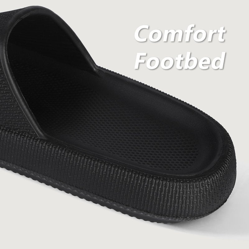 Menore Slippers for Women and Men Quick Drying, Parent-Child EVA Open Toe Soft Slippers, Non-Slip Soft Shower Spa Bath Pool Gym Beach House Sandals for Indoor & Outdoor