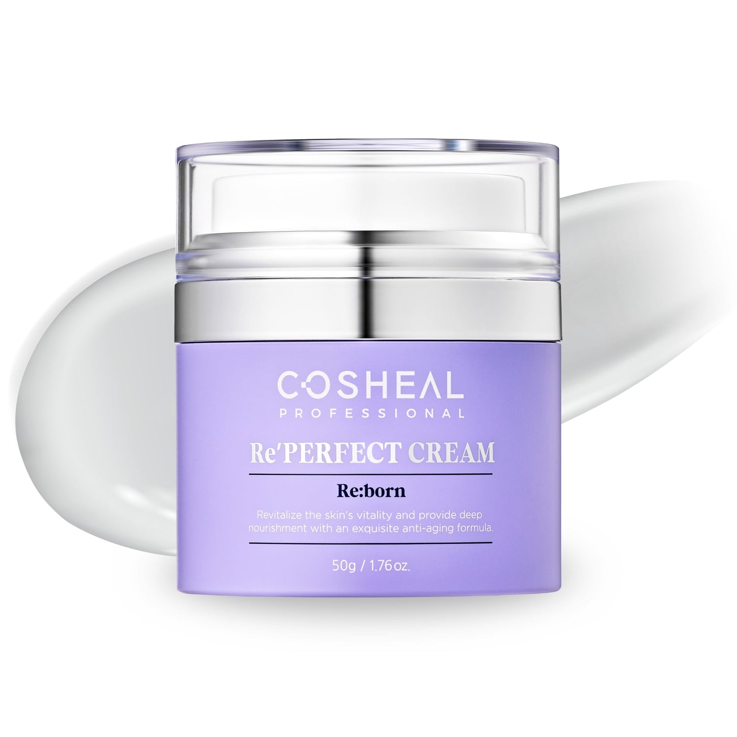 COSHEAL Re’Perfect Cream 1.76 oz, Anti-Aging Moisturizer with Peptides, Collagen & Elastin for Wrinkle Reduction, Firming & Skin Barrier Care, Hypoallergenic, Korean Skin care